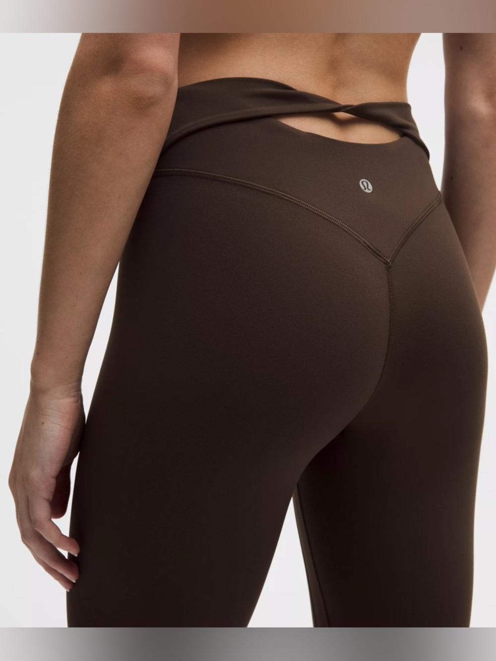 Lululemon NWOT Ultra Thin Yoga Pants Size 8 Brown - Picture 2 of 7